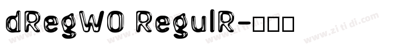 dRegW0 RegulR字体转换